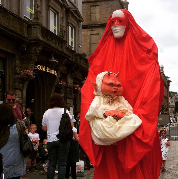 Mother's Ruin - final college project, walkabout street theatre shown at summer festivals 2018