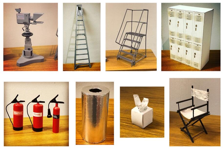 The Presenter - set miniatures for stop motion animation short film
