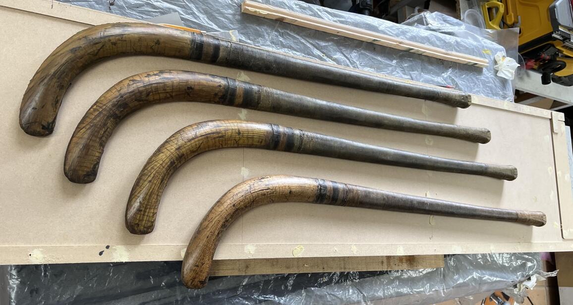Murder is Easy - flexible foam vintage hockey sticks action prop